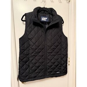 Lands End Puffer Down Thermoplume Black M/T 10-12